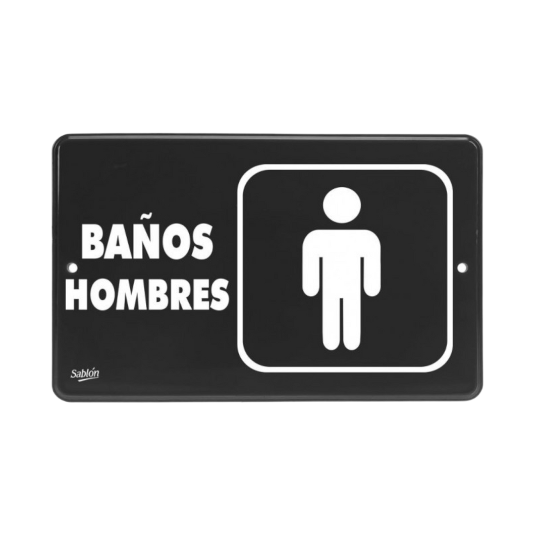 SEÑAL BAÑOS HOMBRES