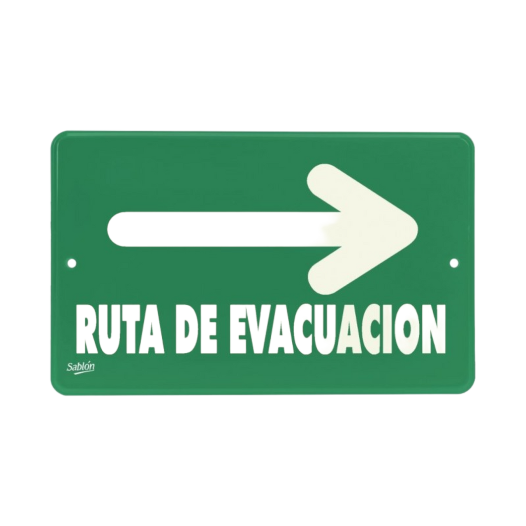 SEÑAL RUTA DE EVACUACION DERECHA