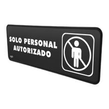 Cargar imagen en el visor de la galería, SEÑAL SOLO PERSONAL AUTORIZADO 23x7.5
