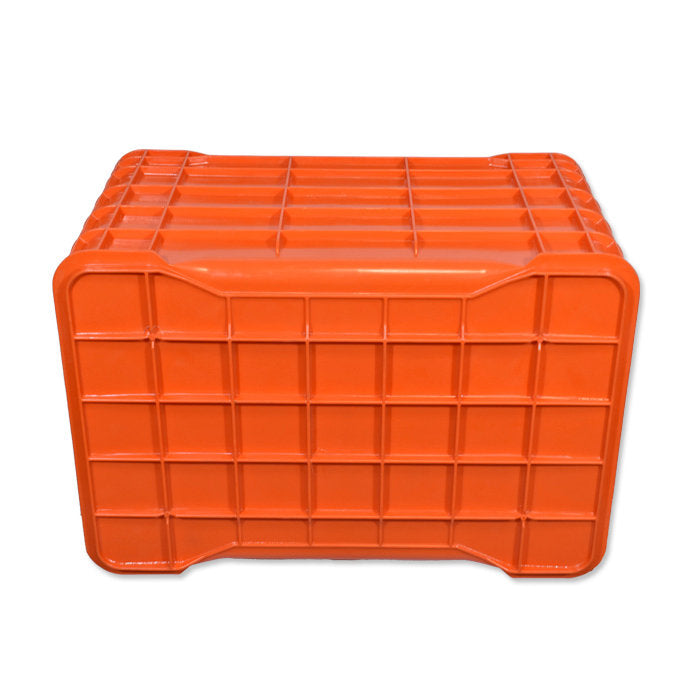 Caja cerrada naranja plástico - Veana Online